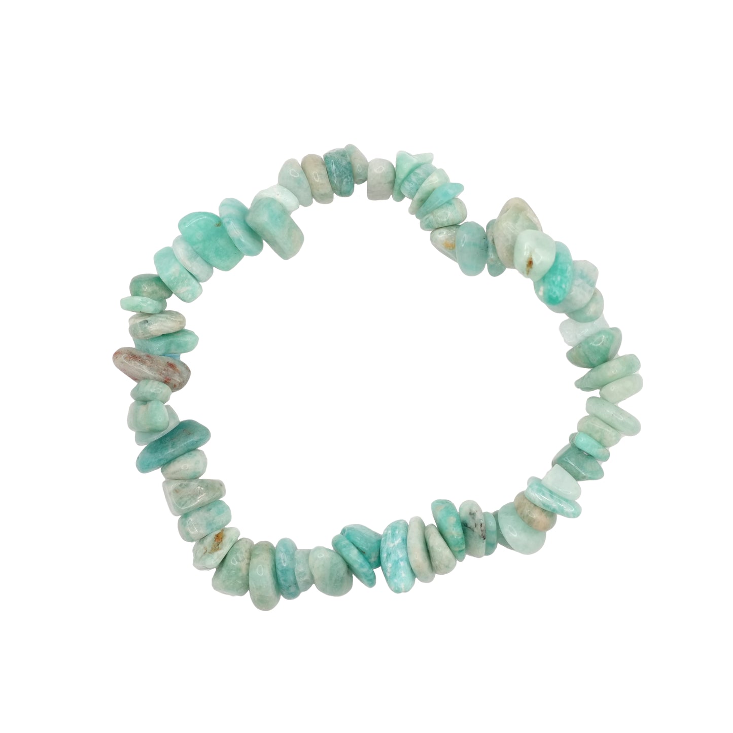 Bracelet baroque en amazonite du Pérou de qualité A.