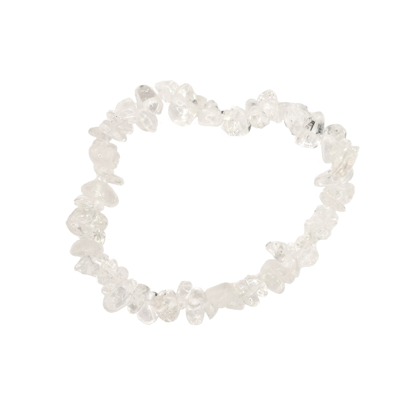 Bracelet baroque en cristal de roche du Brésil.