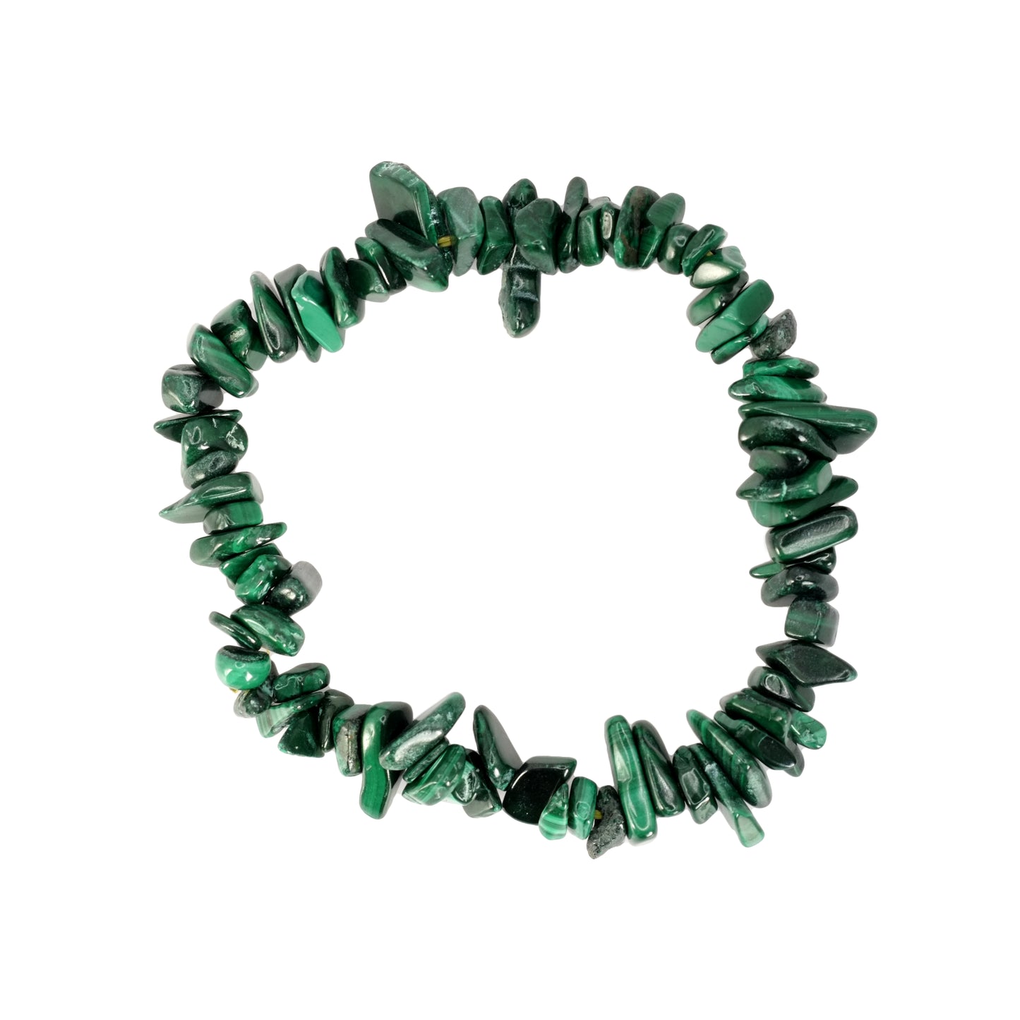 Bracelet baroque en malachite du Congo de qualité AA.