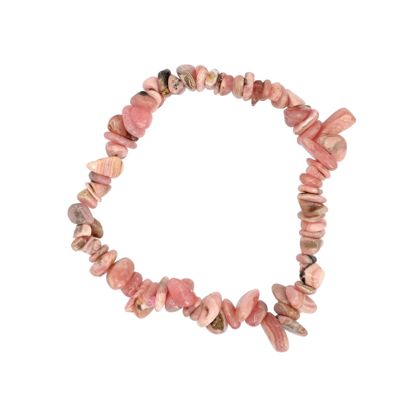 Bracelet baroque en rhodochrosite d'Argentine.