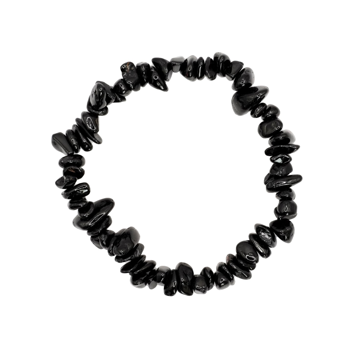Bracelet baroque en tourmaline noire du Brésil.