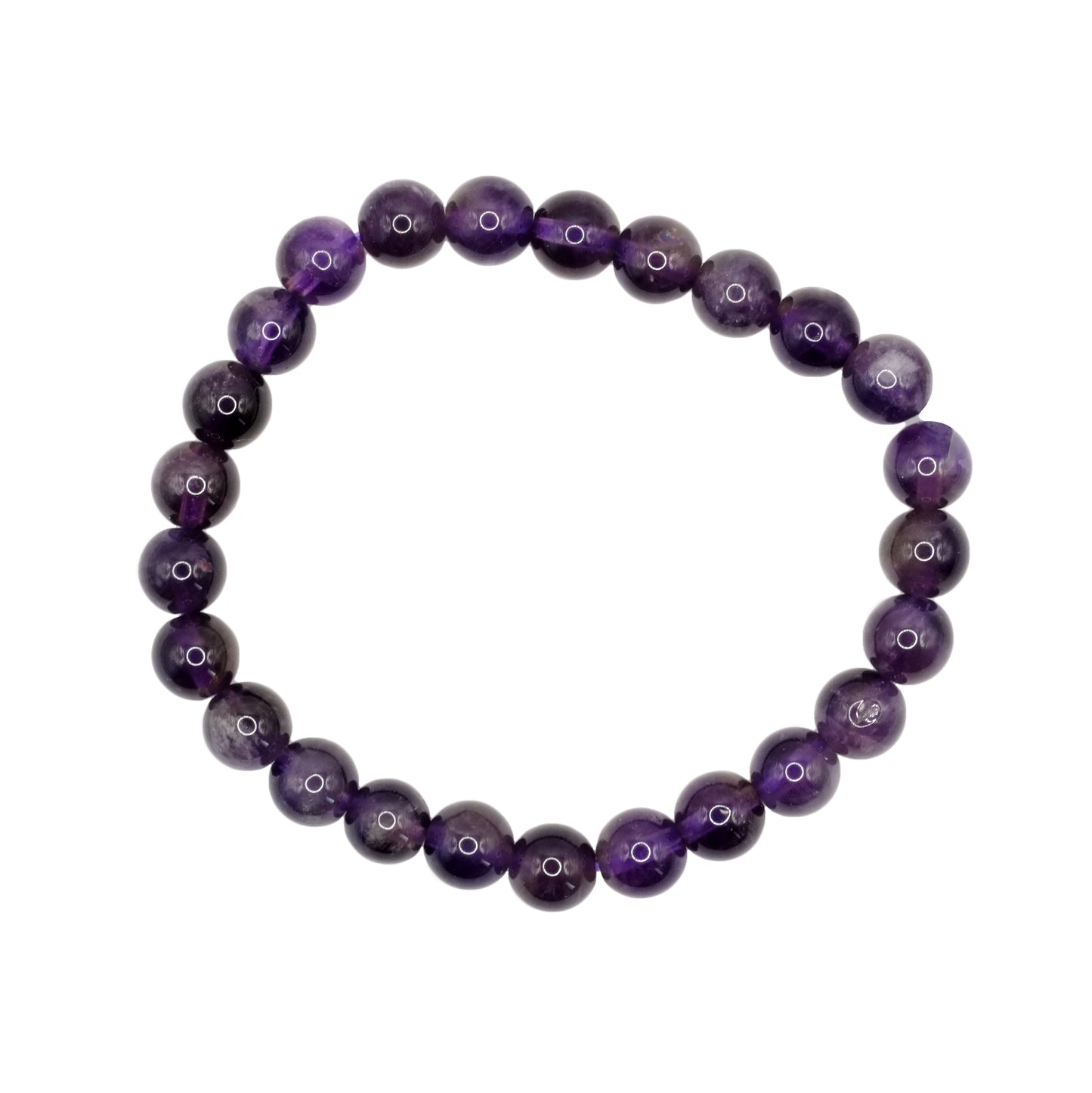 Bracelet boule pour enfant en améthyste du Brésil.