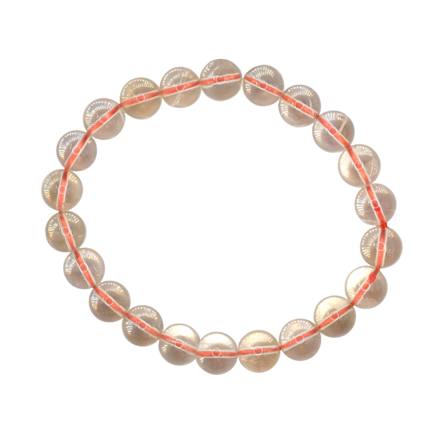 Bracelet boule en citrine de Madagascar de qualité AAA.