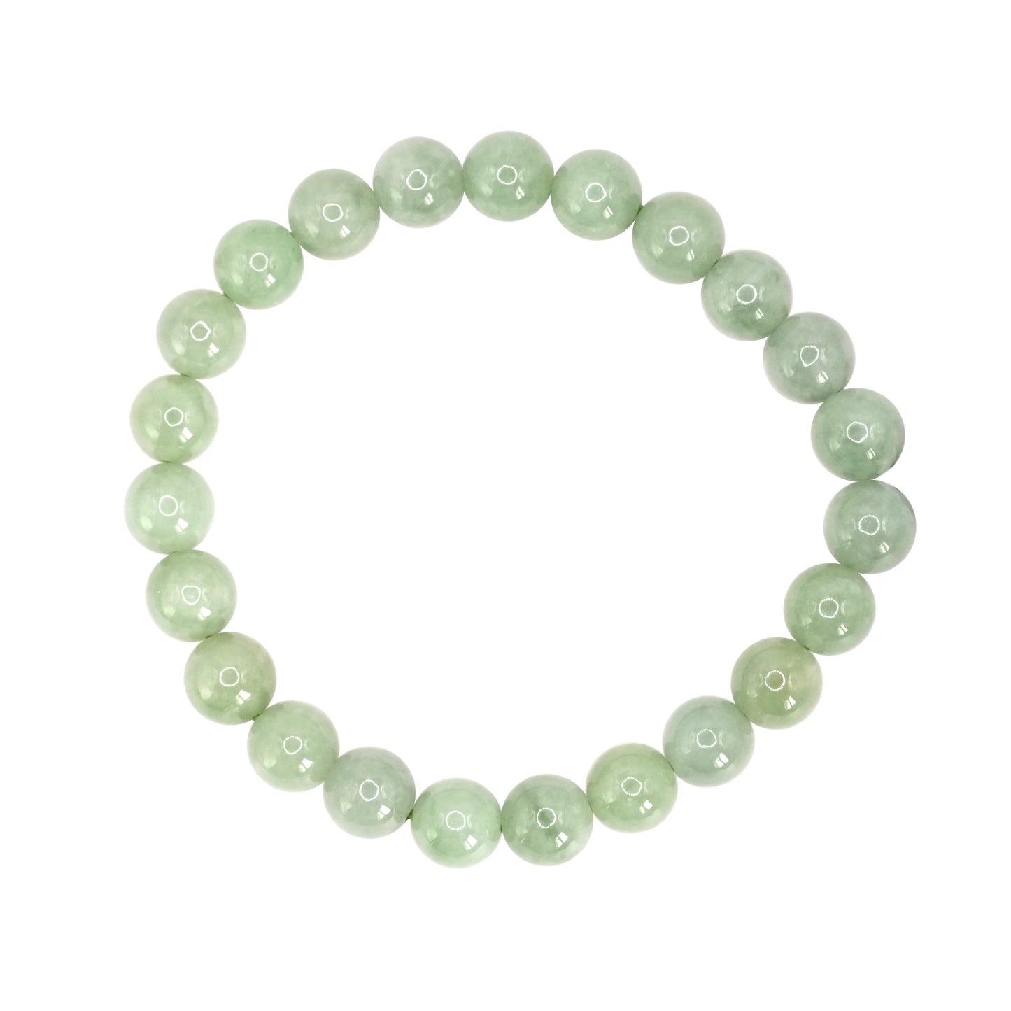 Bracelet boule en jade de Birmanie.