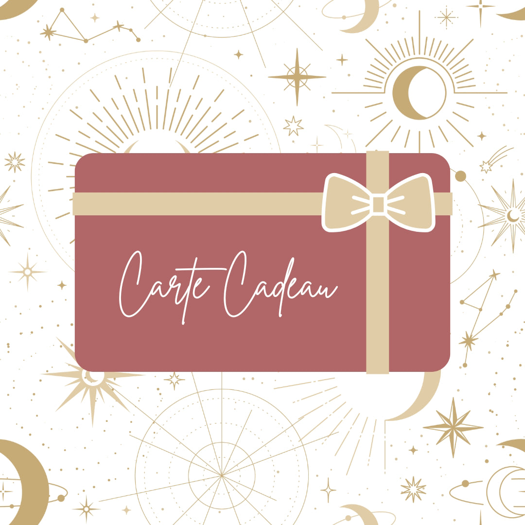 Carte cadeau de la boutique de lithothérapie et de bien-être Spiritaïa.