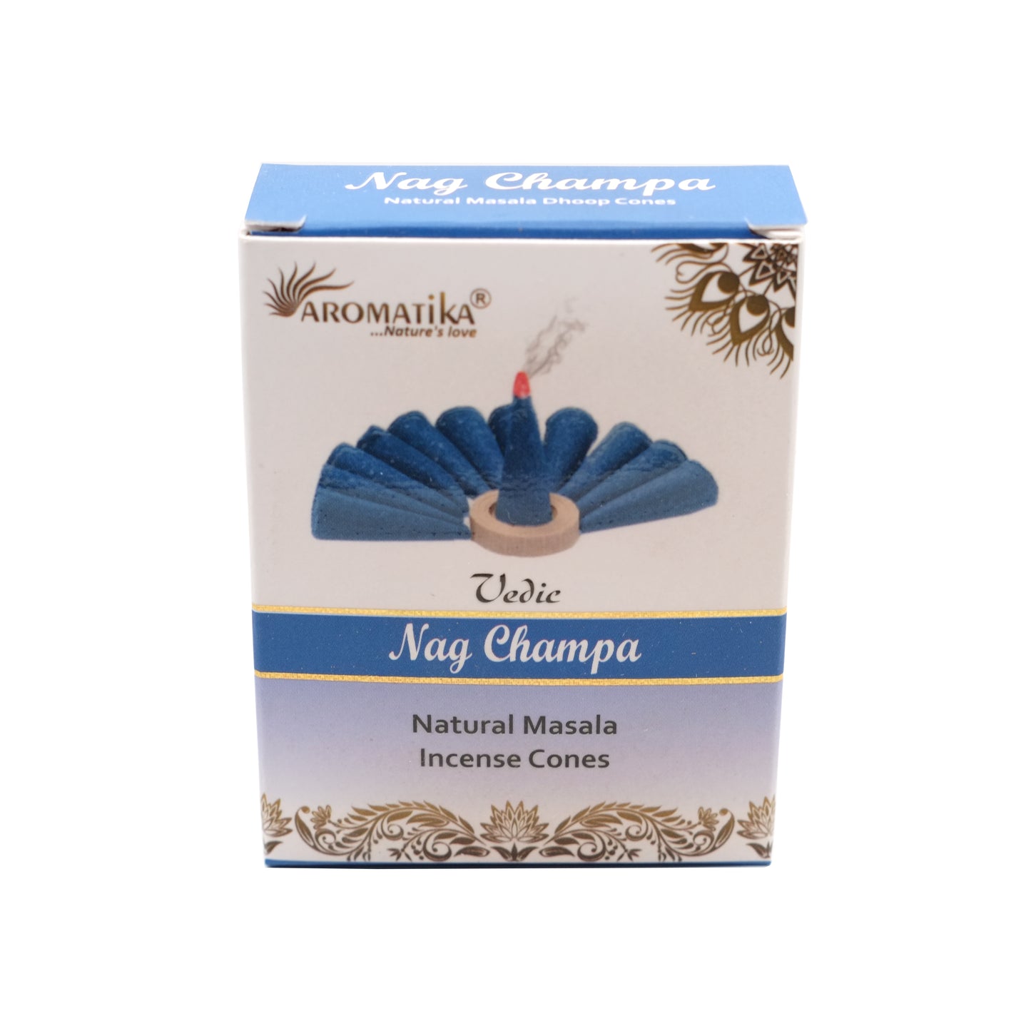 Encens naturel Nag Champa – Cônes – Aromatika
