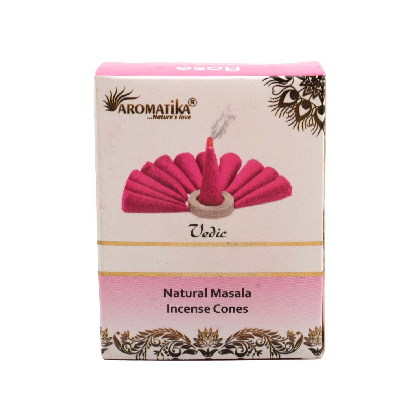 Natural Rose incense – Cones – Aromatika