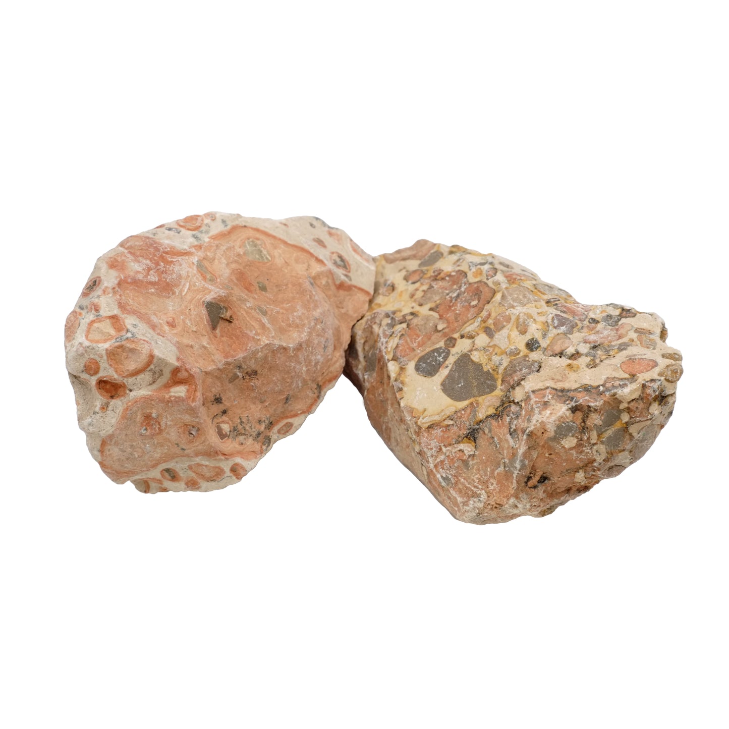 Photo de grandes pierres brutes en jaspe léopard de qualité A provenant du Brésil.