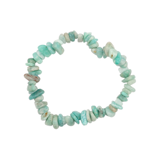 Bracelet baroque en amazonite du Pérou de qualité A.