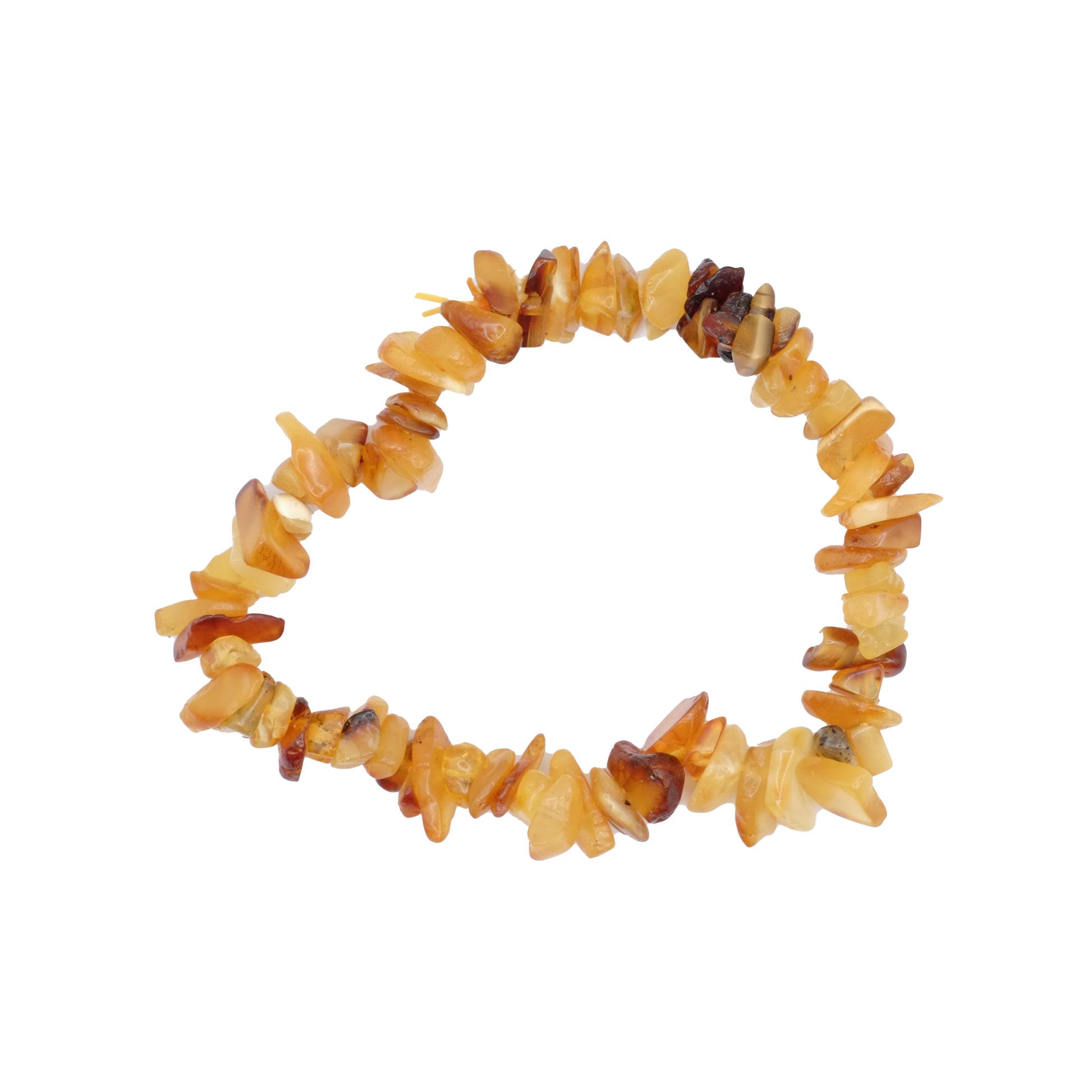 Bracelet baroque en ambre baltique multicolore de Lituanie de qualité A.