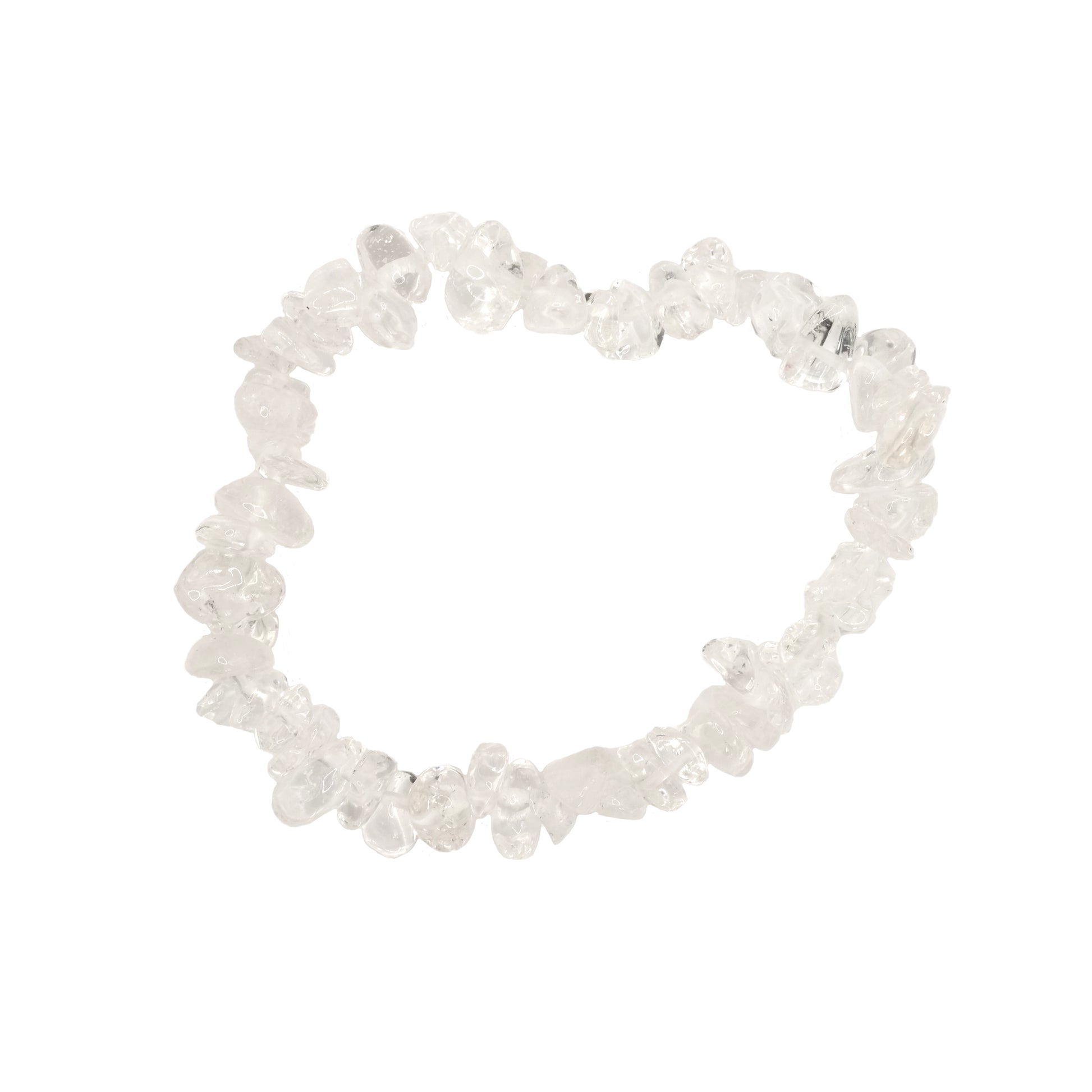 Bracelet baroque en cristal de roche du Brésil.