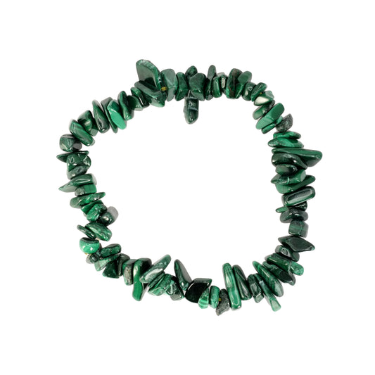Bracelet baroque en malachite du Congo de qualité AA.