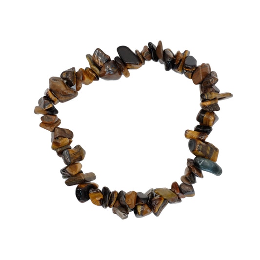 Bracelet baroque en oeil de tigre d'Afrique du Sud.