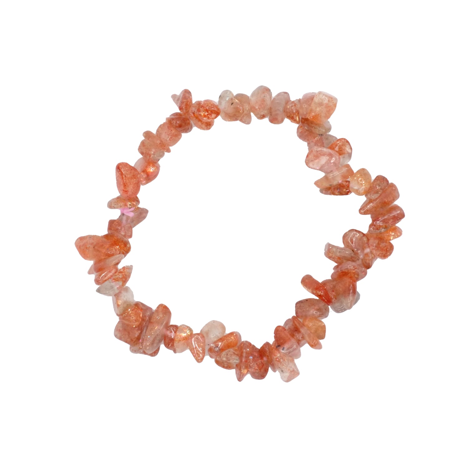 Bracelet baroque en pierre de soleil d'Inde de qualité AA+.