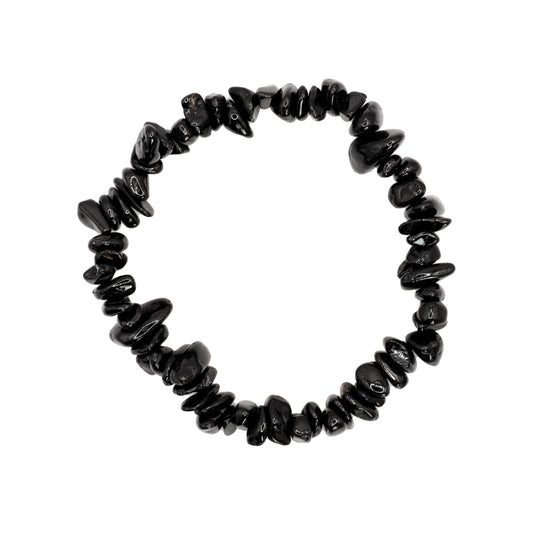 Bracelet baroque en tourmaline noire du Brésil.