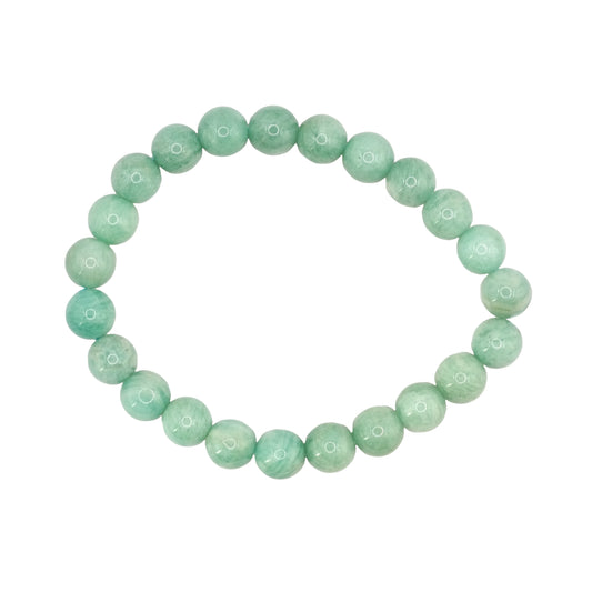 Bracelet boule en amazonite du Pérou de qualité A.