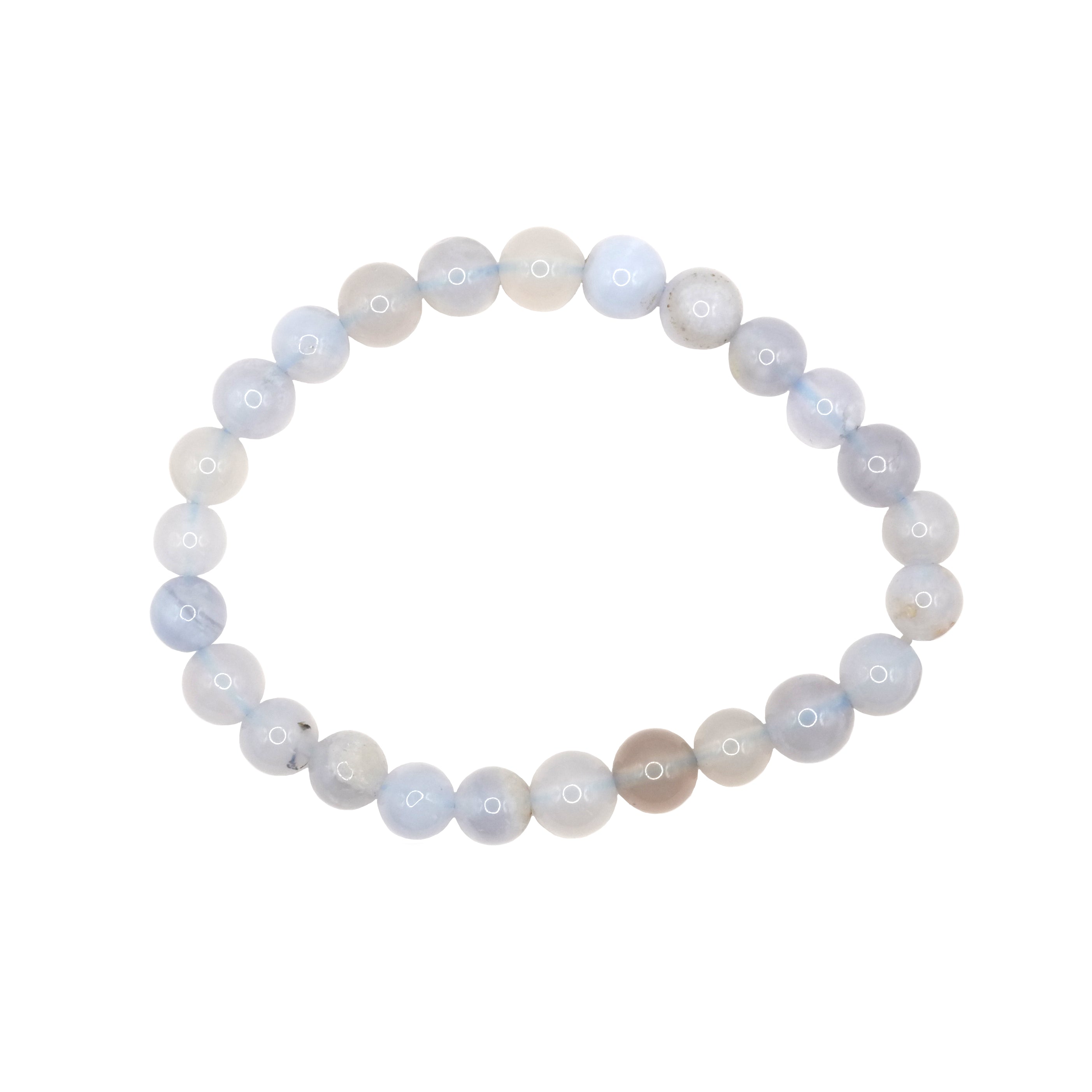 6mm Blue Chalcedony Bracelet - Child Size