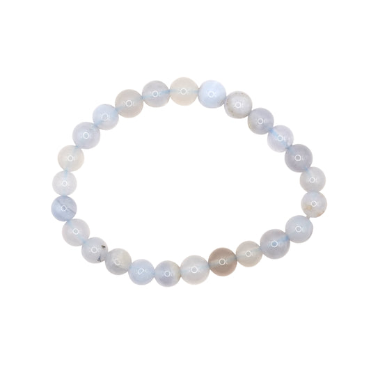 Children's bracelet in blue chalcedony – Serenity, communication & gentleness