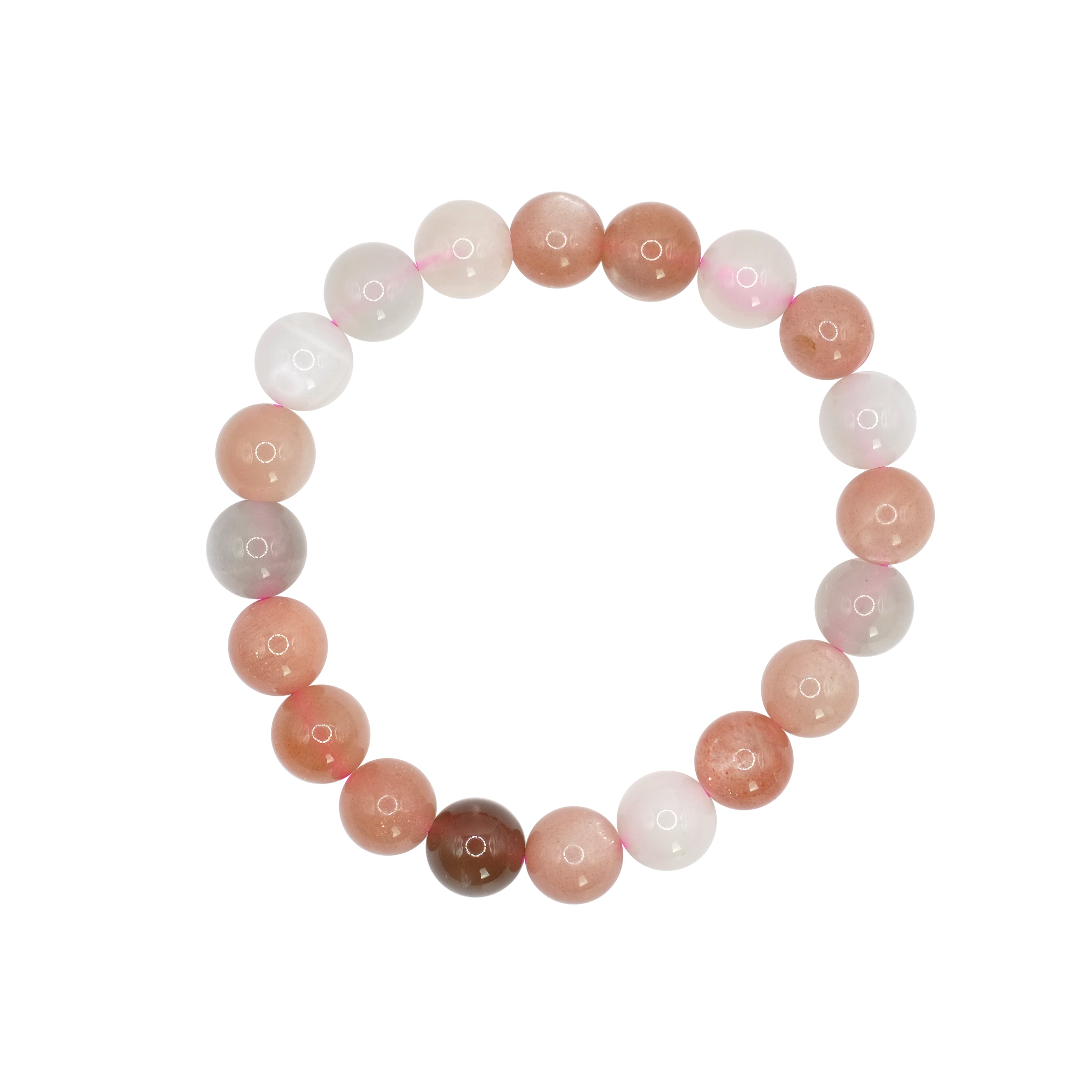 08mm Multicolor Moonstone AA Ball Bracelet (Size 0)