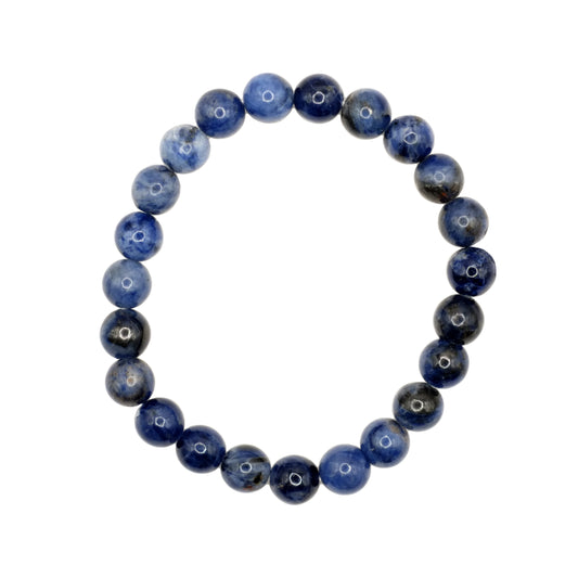 Bracelet boule en sodalite de Namibie.