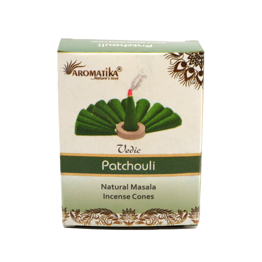 Natural Patchouli incense – Cones – Aromatika