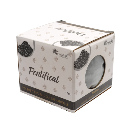 Natural powdered Pontifical incense – With cone kit – Aromatika