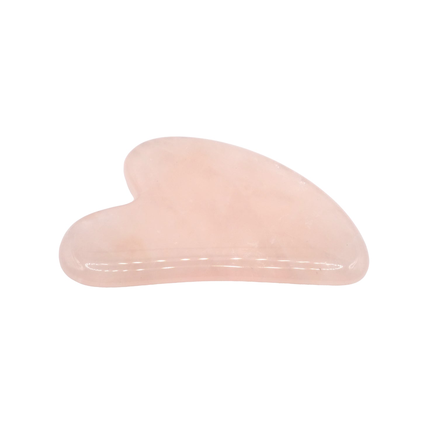 Gua Sha en quartz rose du Brésil.