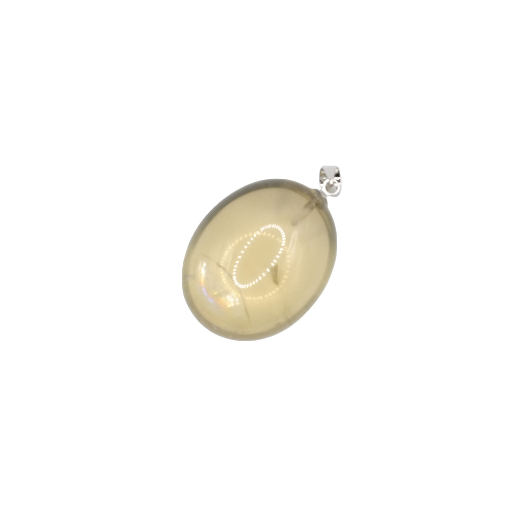 Un pendentif pierre roulée en citrine de Madagascar de qualité AA.