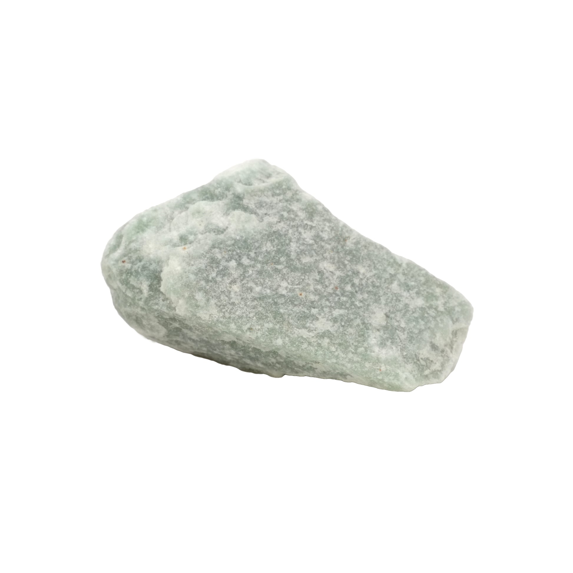 Photo d'une grande pierre brute en aventurine verte de qualité A provenant du Brésil.