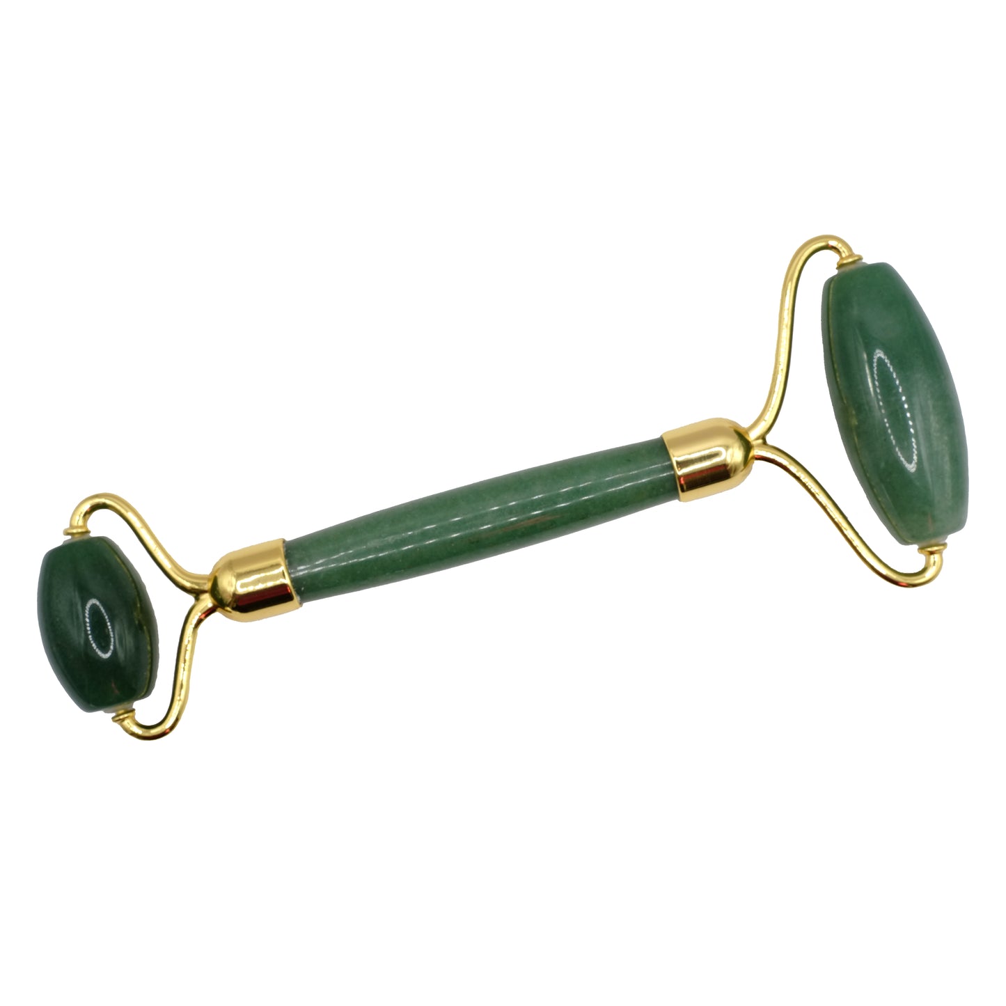 Rouleau de massage en aventurine verte du Brésil. Longueur environ 14 cm.