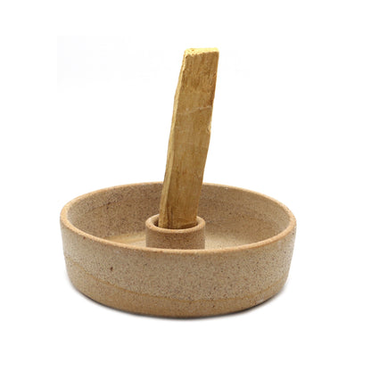 Support en céramique pour Palo Santo Beige