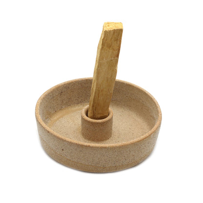 Support en céramique pour Palo Santo Beige